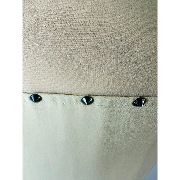 Haute Hippie Size Small Liberty Studded Silk Tank Cream Luxury $248 MSRP - Picture 7 of 11